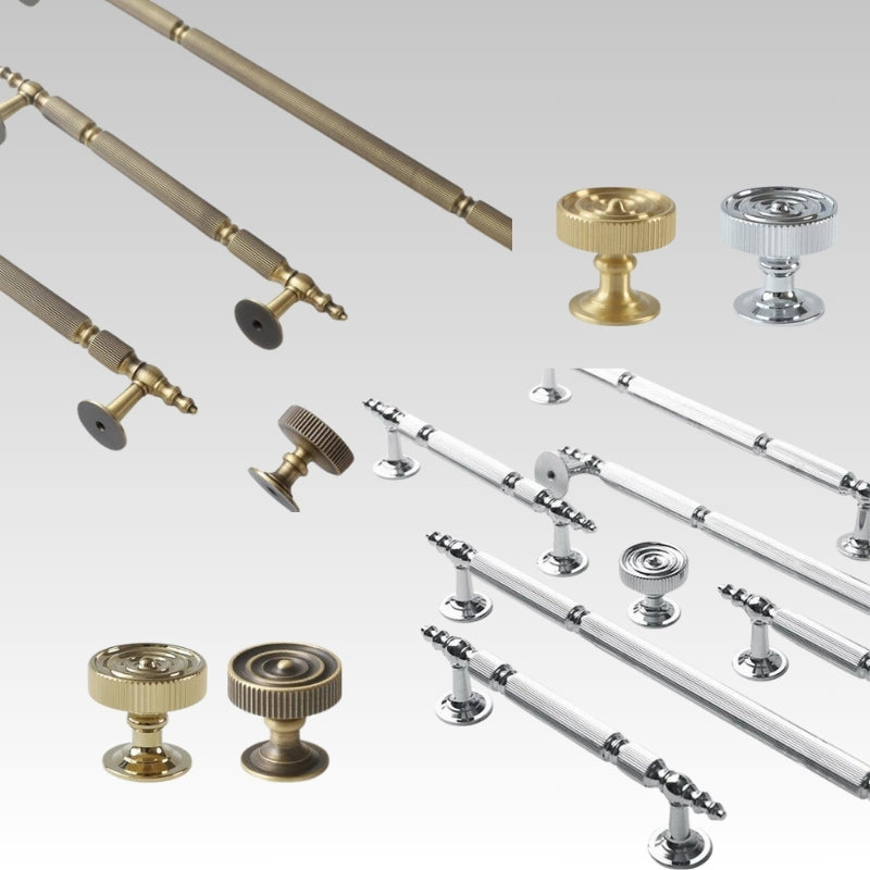AIDA Solid Brass Cabinet Knobs Handles