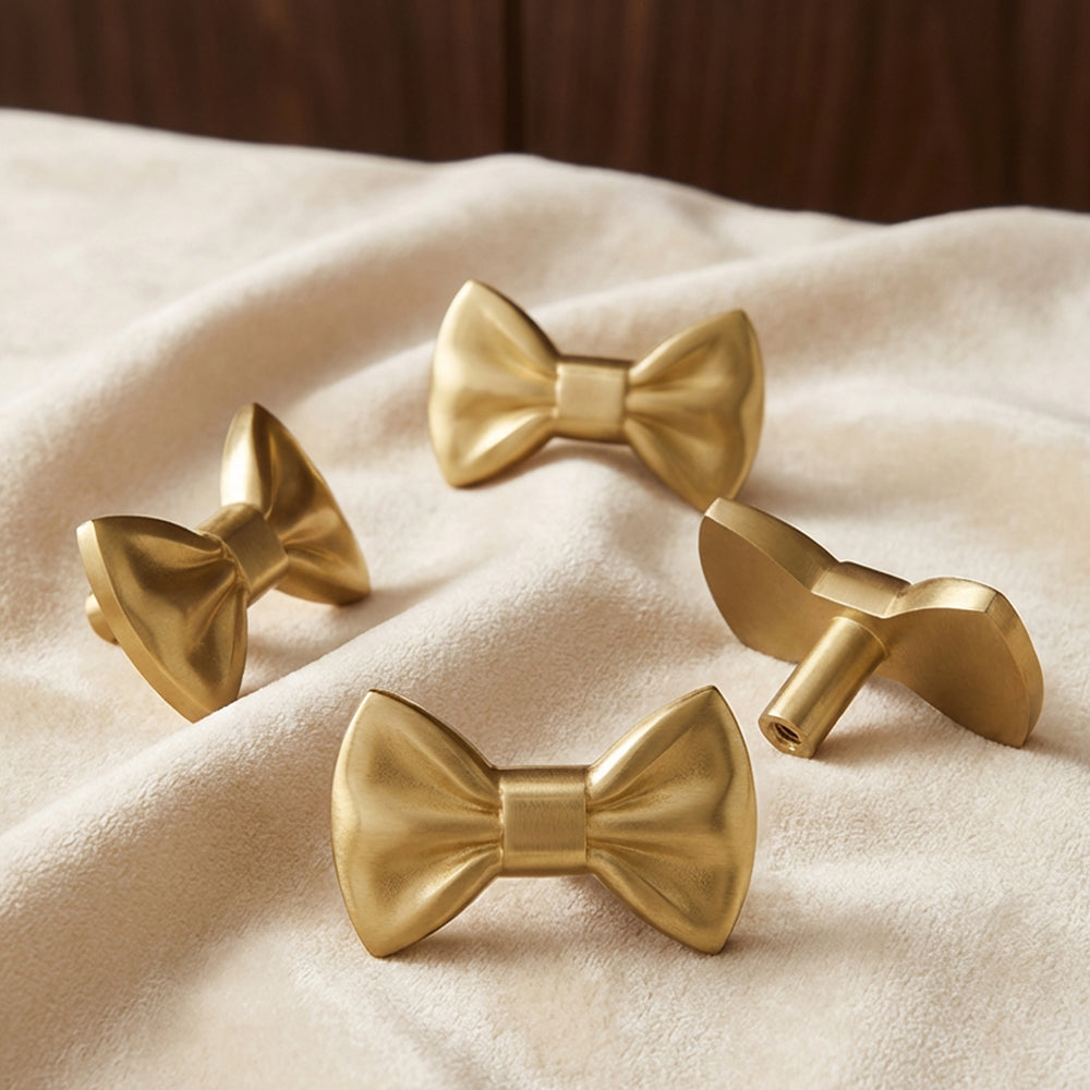 BOWEY Brass Bow Cabinet Knobs