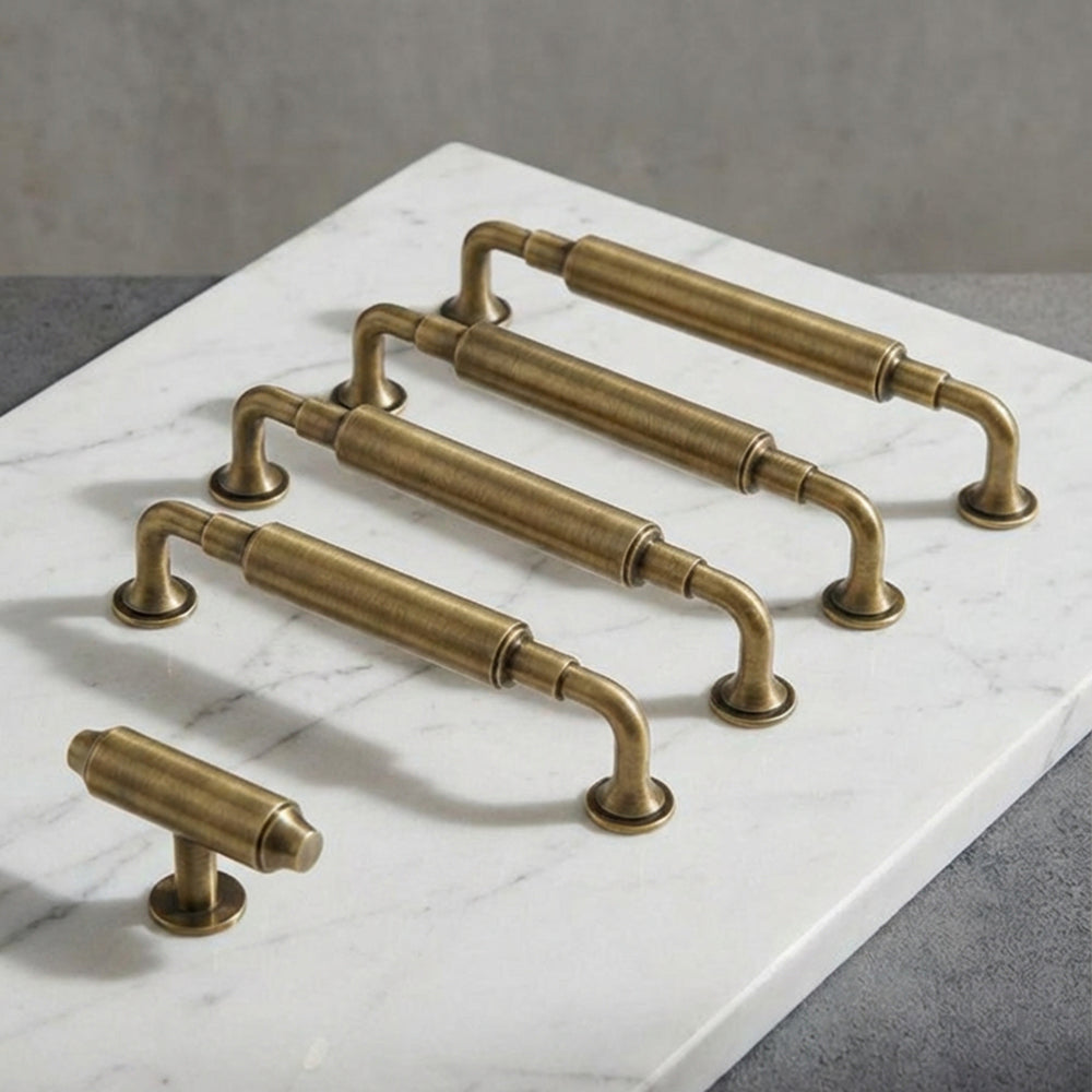 BRASHINE Antique Brass Cabinet Handles & Pulls