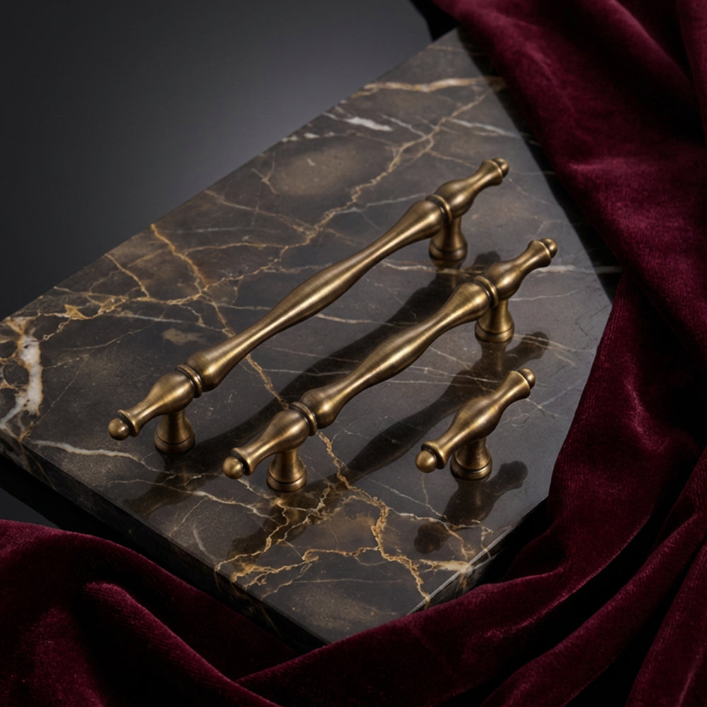 BRISSA Ripple Brass Cabinet Handles