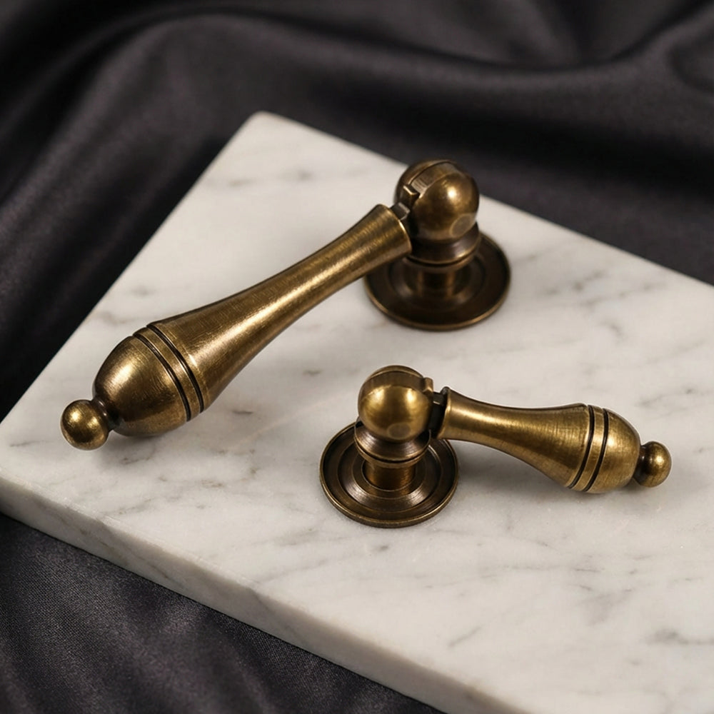 COPPERLY Vintage Copper & Brass Drop Knobs