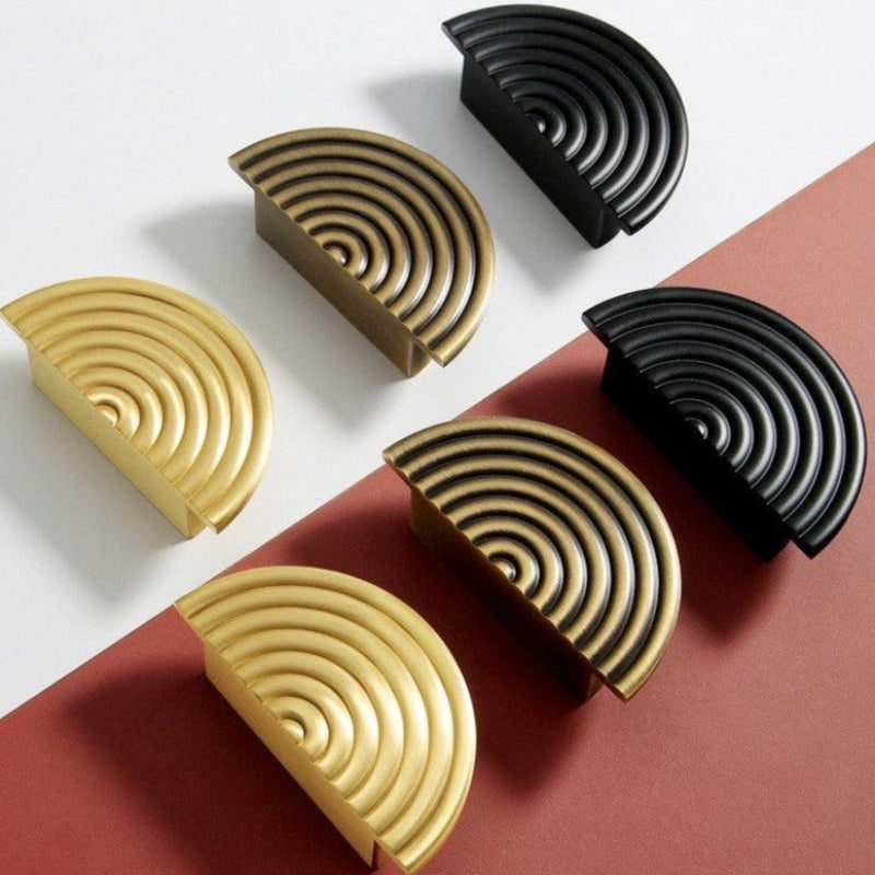 DIEGO Brass Curvy Semicircle Handles