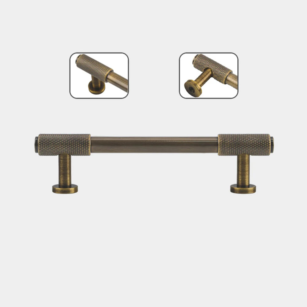 Vintage brass hardware pull for cabinets and cupboards