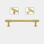 Vintage style brass pull for kitchen cupboards