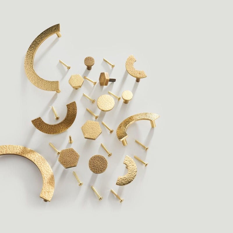 IRMA Brass Semi-circle Cabinet Handle