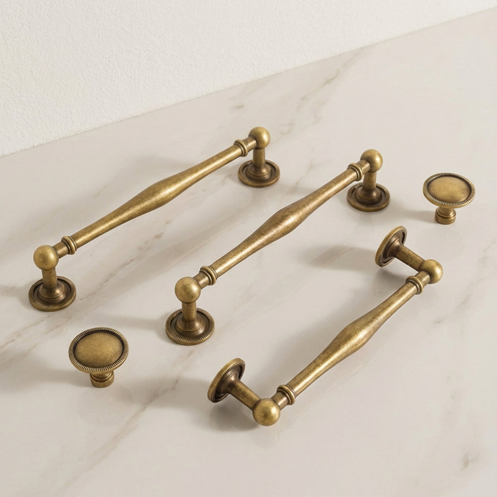 MEDIVIS Aged Brass Medieval Cabinet Handles