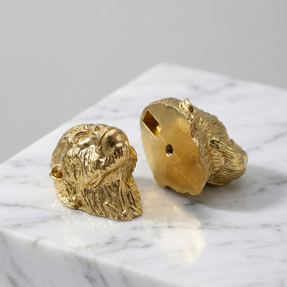ORANGO Gold Brass Orangutan Cabinet Knobs & Pulls
