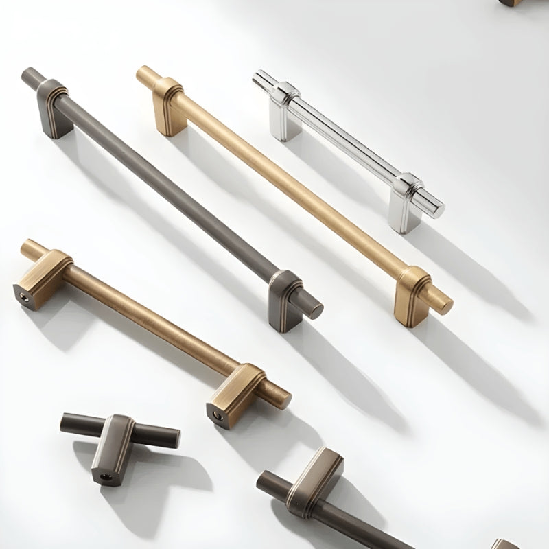 PALOMA Brass Aesthetic T-Bar Knobs Handles
