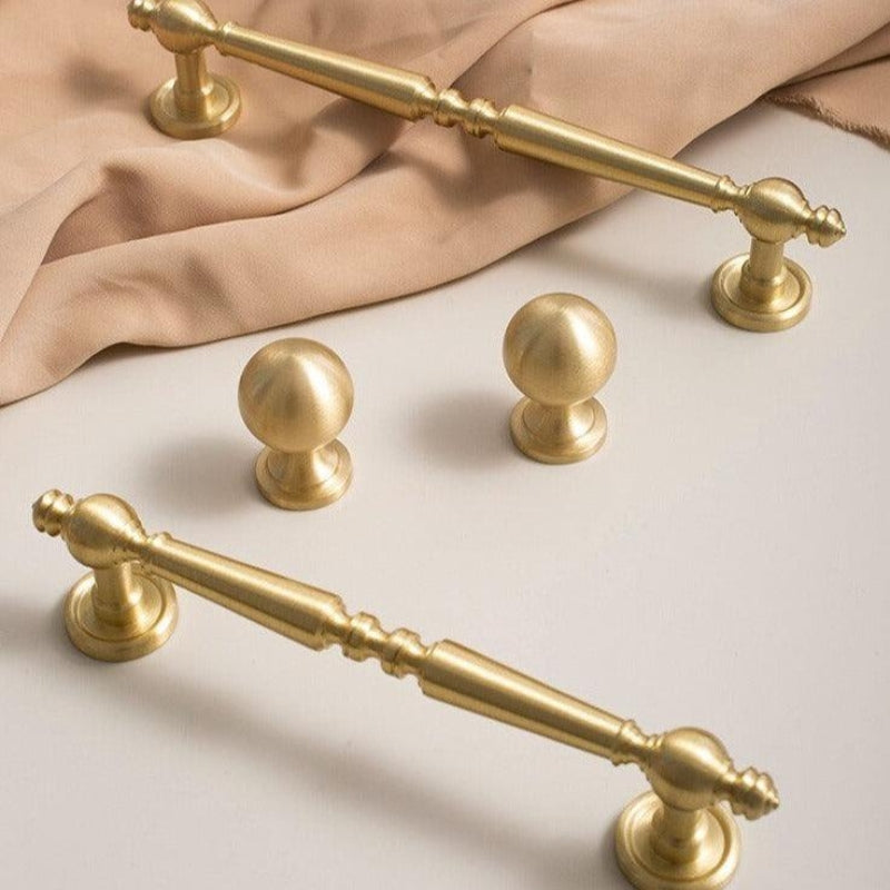 PAMELA Brass Minimalist Knobs Handles