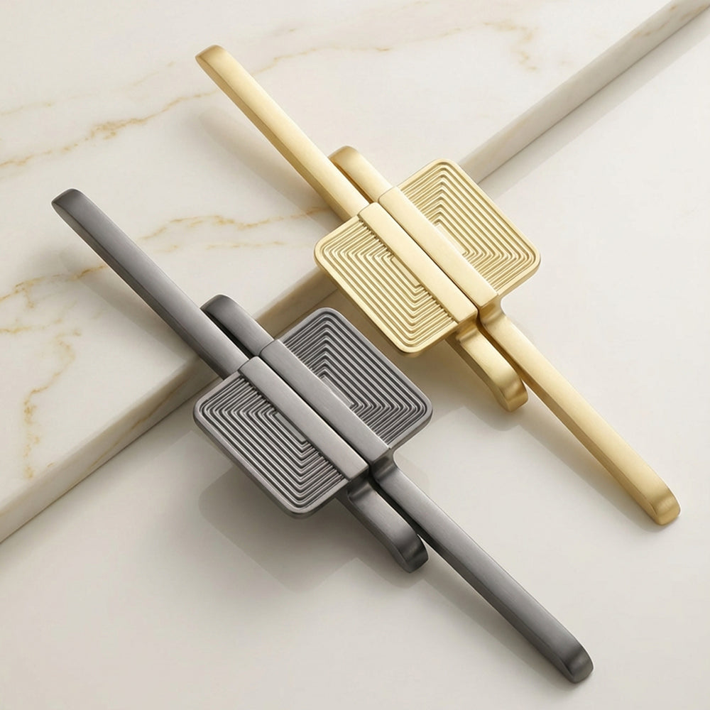 PEARLIX Black & Brass Cabinet Pulls