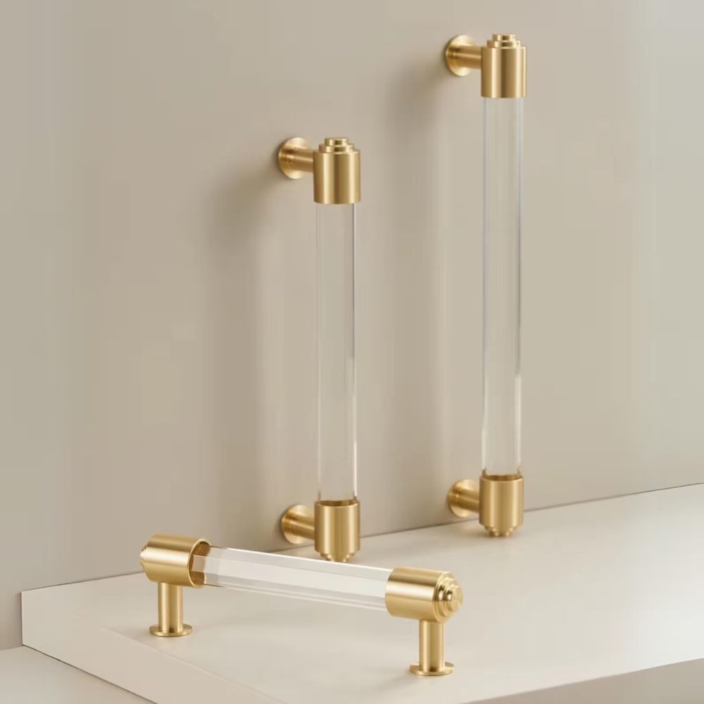 RADO Gold and Crystal Pulls Handle Cabinet1