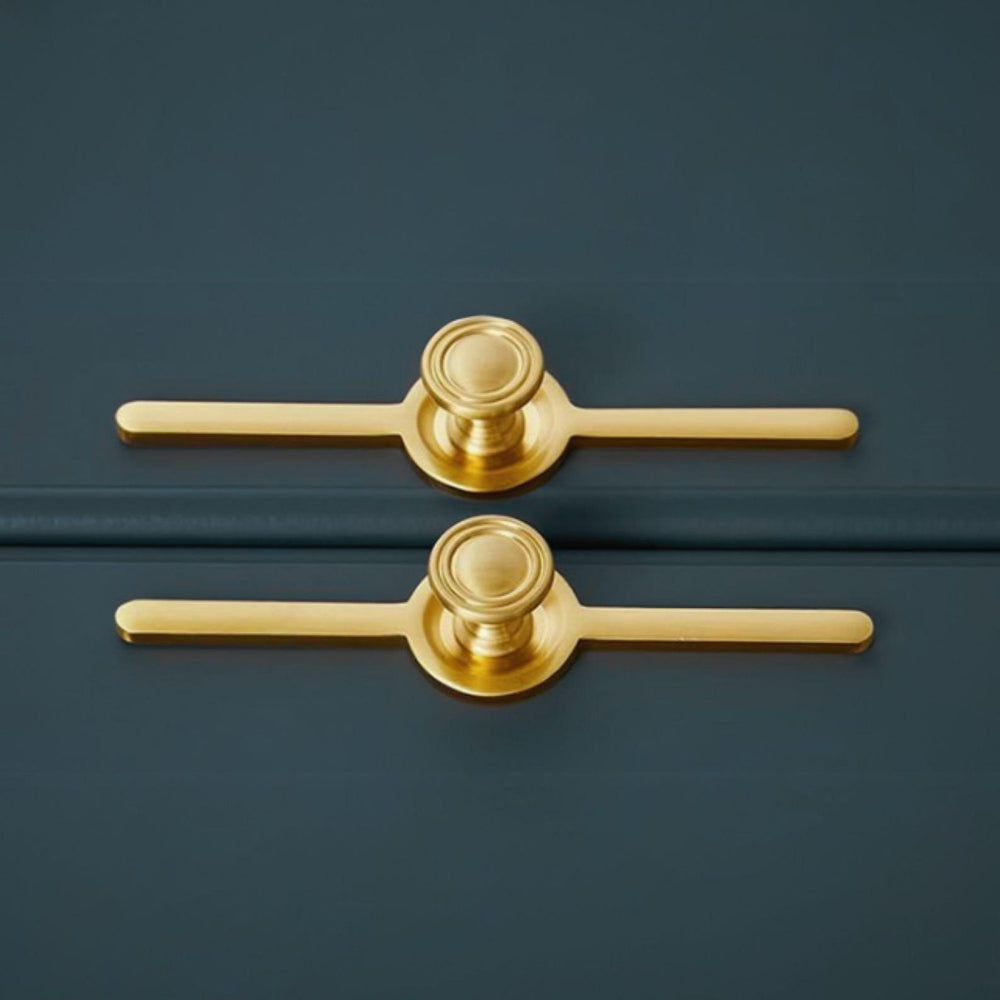 SANRIO Brass Drawer Pulls - Modern Cabinet Knobs & Handles
