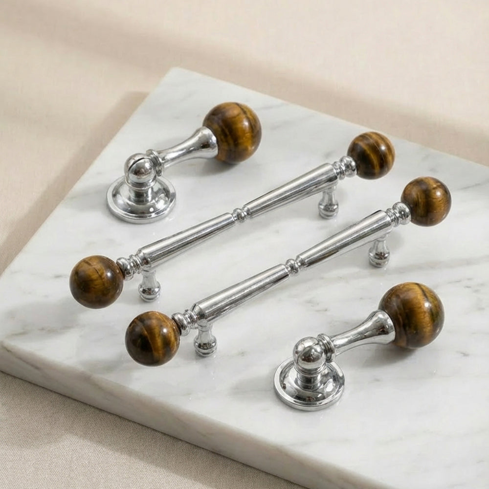TIGERA Artisan Tiger Eye Cabinet Handles