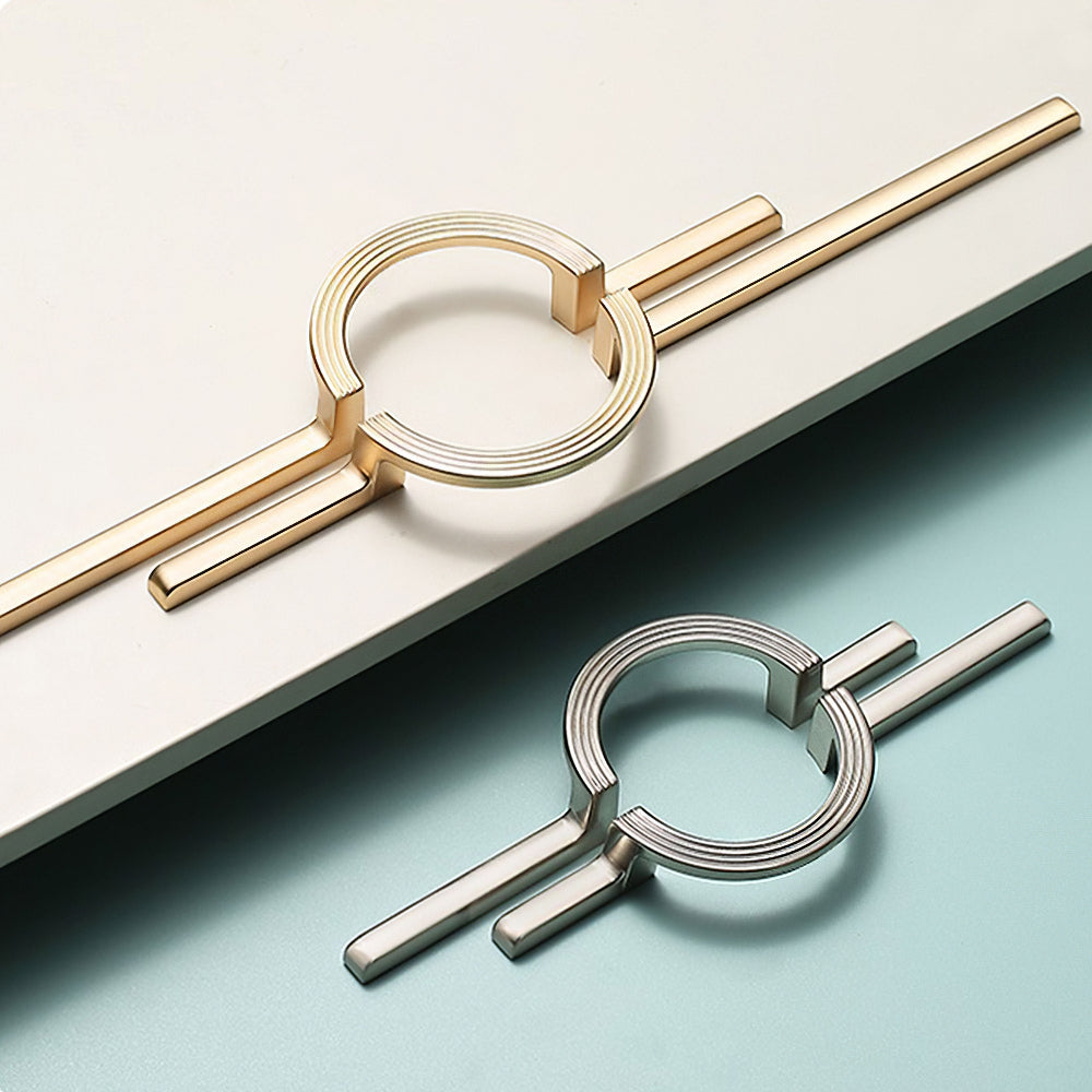 ZENA Gold and Silver Modern Handle Pulls for Cabinet Kitchen 