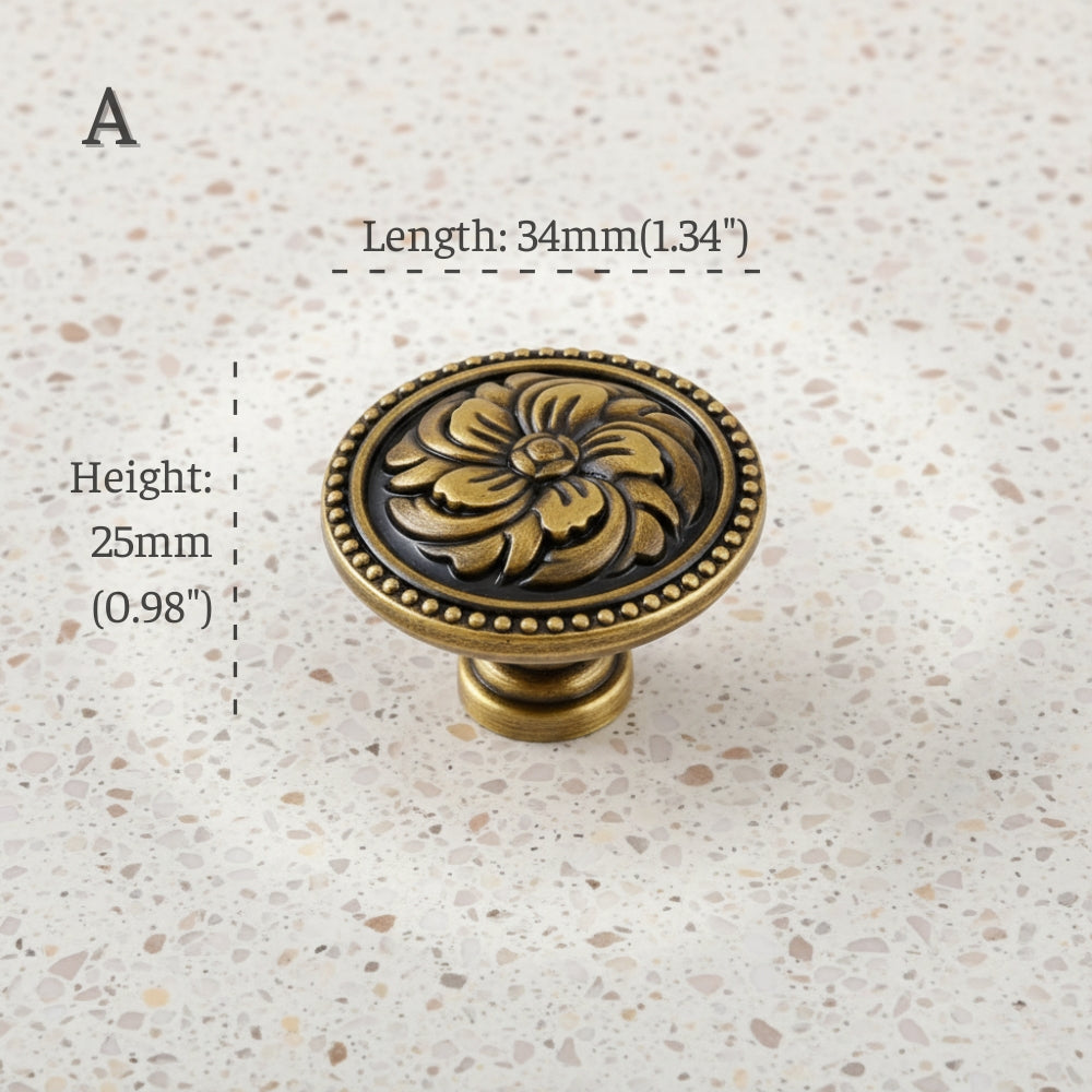 RIOPEAN Baroque Brass Handles Knobs and Pulls